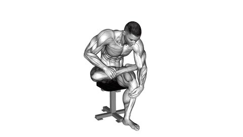 نمایش حرکت کشش عضله پیریفورمیس نشسته
