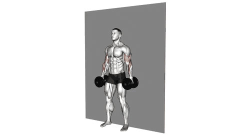 نمایش حرکت جلو بازو دمبل فیگوری مهارشده (استریکت کرل)