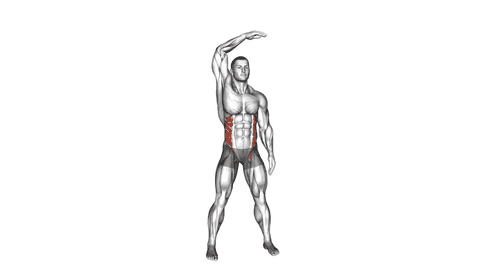 نمایش حرکت خم شدن جانبی ایستاده